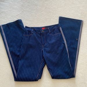 Like new Filomena Fernandez Agatha Pants mid rise bell bottom striped jeans